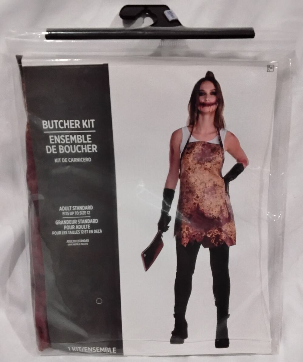 Amscan Butcher Kit Adult Halloween Costume Apron Gloves #8406978 NEW Sealed
